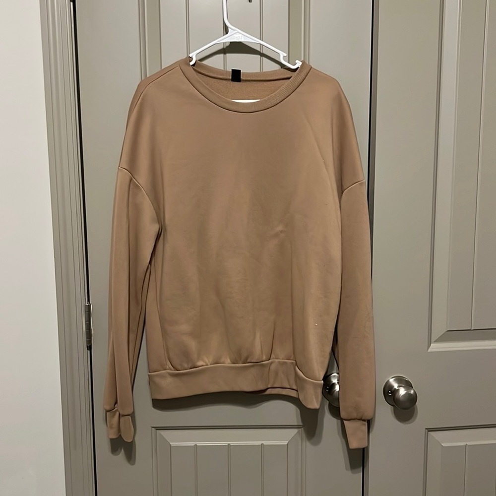 Brown cozy pullover sweater